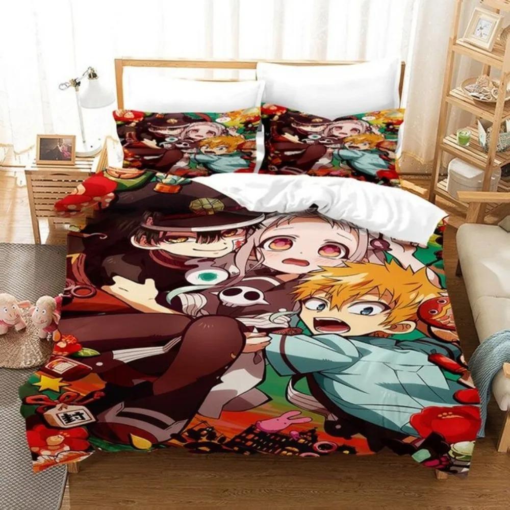 Toilet-bound Hanako-kun Bedding Set Japanese Anime Duvet Cover Set Single Queen Full King Twin Size Boys Teens Duvet Cover