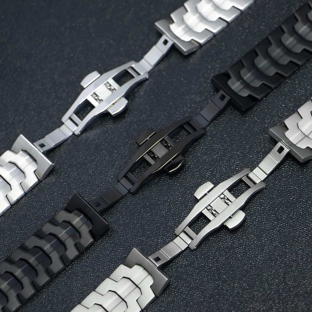 Ремешок цвета ультратитана для Samsung Galaxy Watch 7 Ultra 47 мм, ремешок без зазоров, изогнутый конец, металлический браслет для GALAXY 7 47 47 мм, ремешок Correa