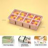 Built-in steel ring silicone ice cube mold with lid large ice tray mold reusable ice cube 4/6/8 grid ice mold whiskey cocktai 6