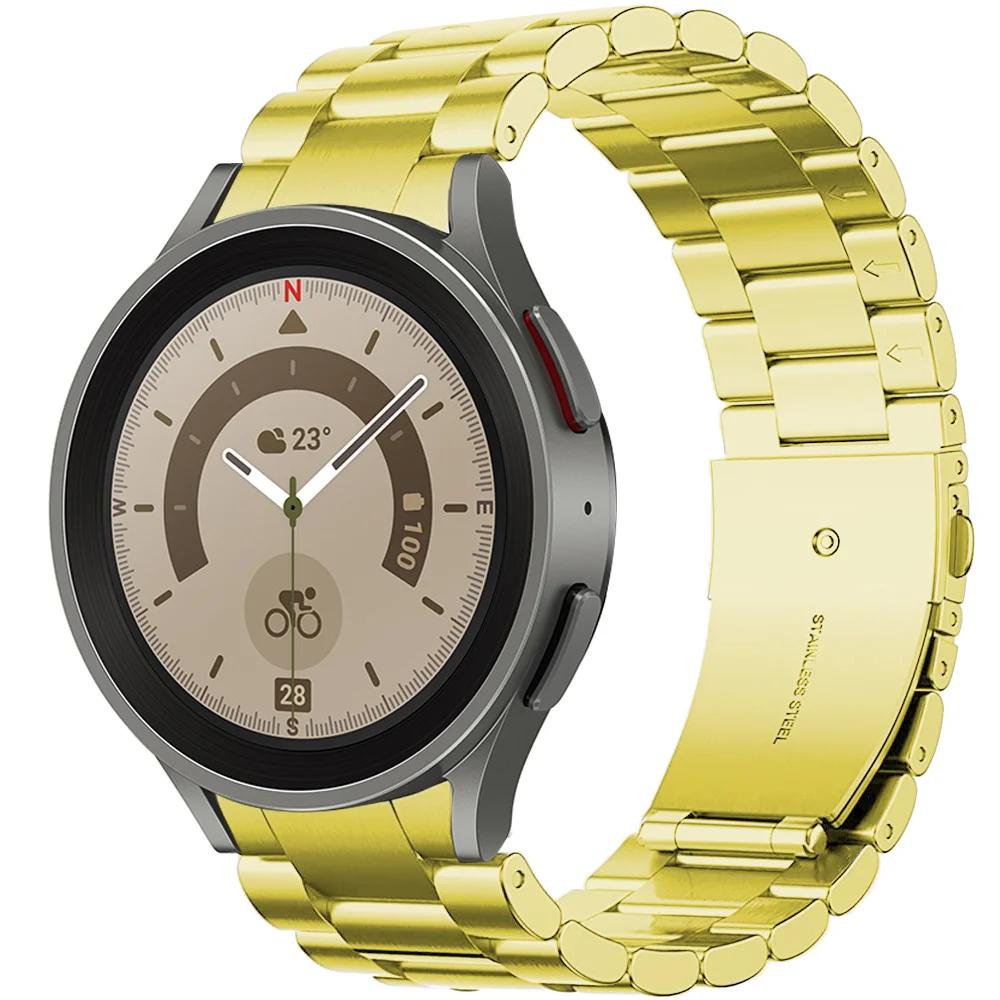 Металлический ремешок Для Samsung Galaxy Watch 6 Classic 47 мм 43 мм 7/6/5/4 44 мм 40 мм Изогнутый интерфейс Браслет Galaxy Watch Pro 45 мм Ремешок