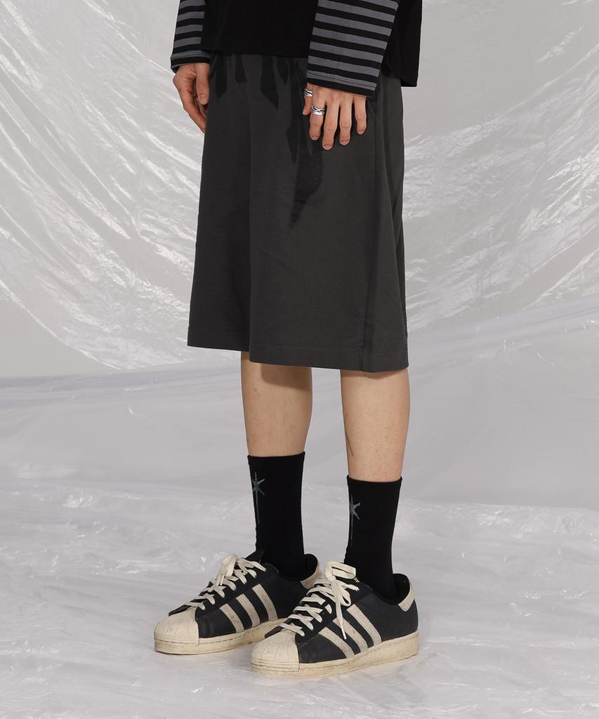 SAINTPAIN Sp Crescent Sweat Shorts Charcoal