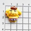 24/180PCS Cartoon surfing animal resin accessories, cute handmade DIY hair clip, phone case, water cup sticker, keychain accesso