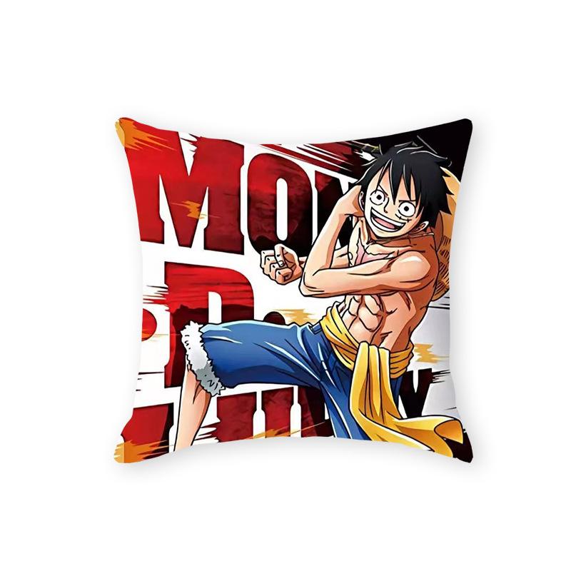 Плюшевая Подушка из Аниме One Piece - Мягкая Мультяшная Подушка для Дивана или Гостиной