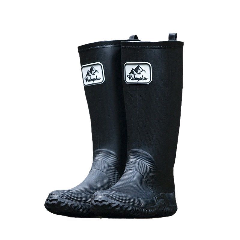 Men's and Women's Fashion Rain Boots Japanese Rain Shoes Waterproof Hiking Shoes Wear-resistant High Rain Boots Men's