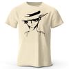 2026 Новая One Piece Луффи Чистый Хлопок Короткий Рукав Мужская и Женская Модная Уличная Одежда Большого Размера Свободная Спортивная Футболка