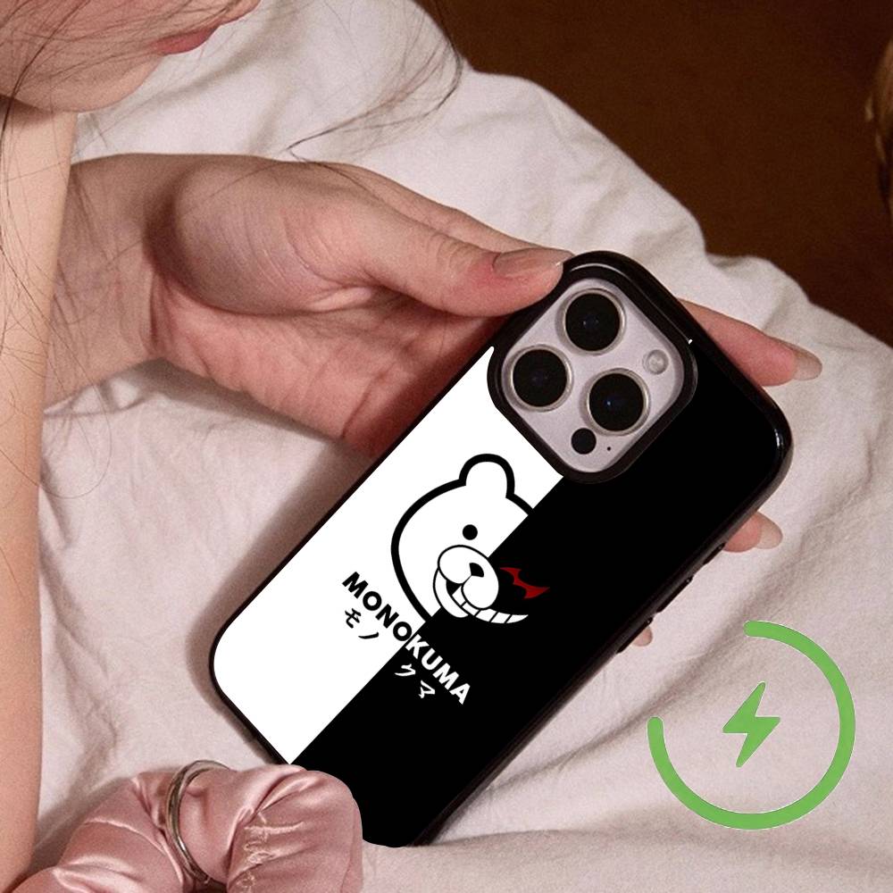 Danganronpa Дзюнко Эносима Монокума Promax Магнитный Для IPhone 17 16 14 13 12 11 15 Pro Air Max Plus Чехол Для Телефона Беспроводная Зарядка