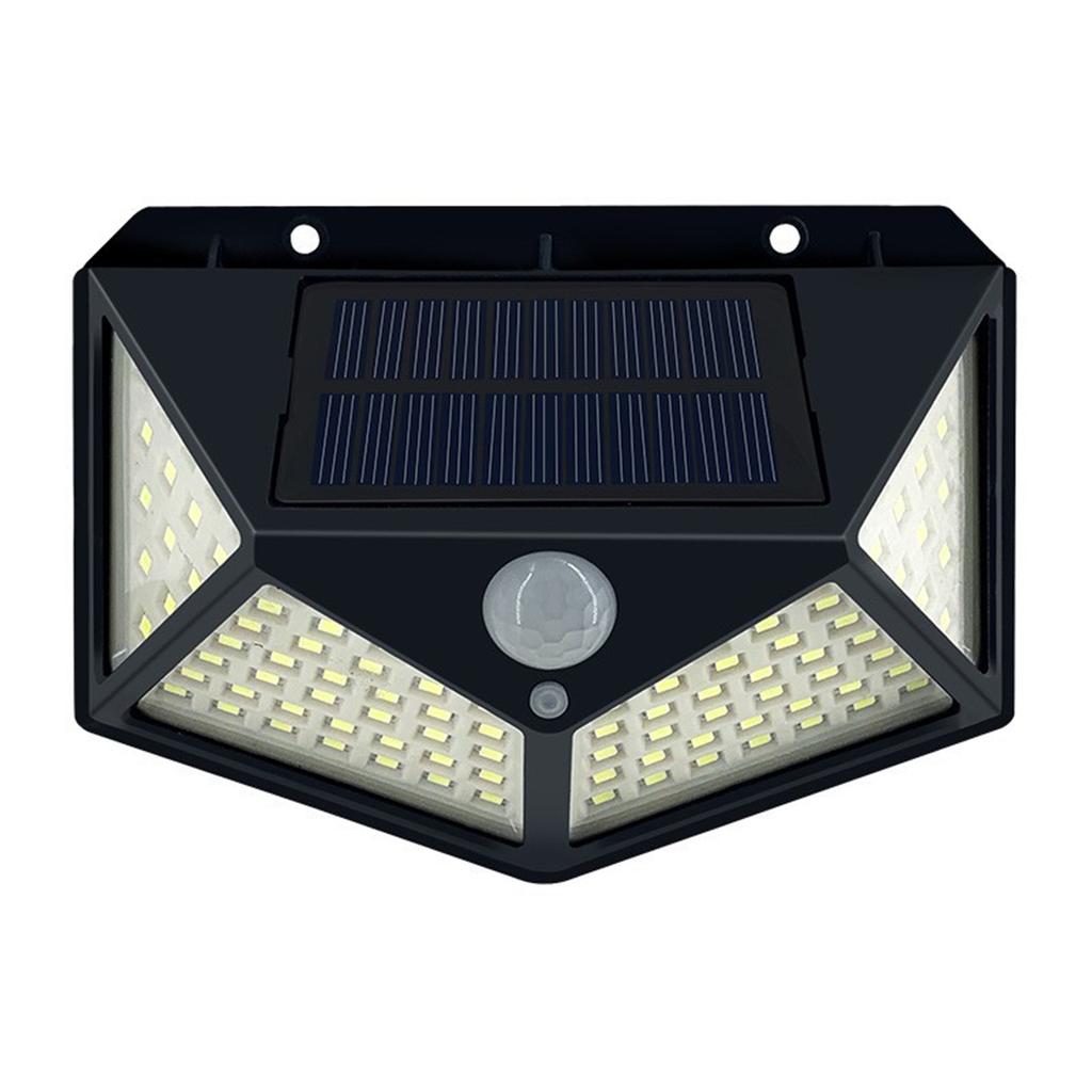 Solar Wall Light Motion Sensor 100 LEDs Outdoor Waterproof Solar LED Wall Lamp PIR Solar Powered