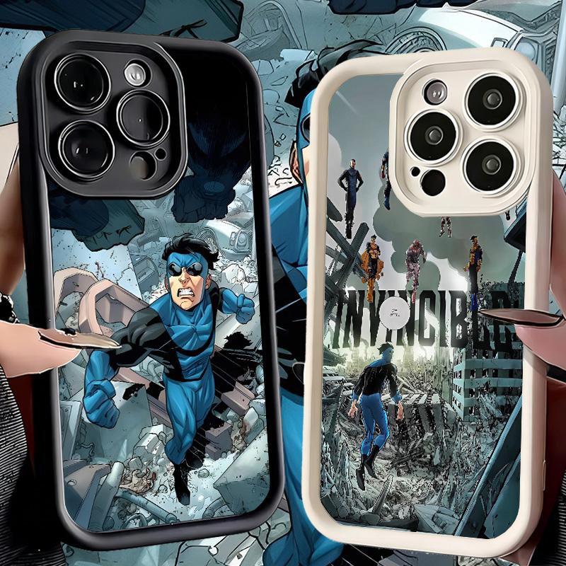 Чехол для телефона iPhone 17 Air 16E 15 16 Pro Max I-Invincible Аниме Чехол 14 Plus 13 12 Mini Мягкий Силиконовый Fundas