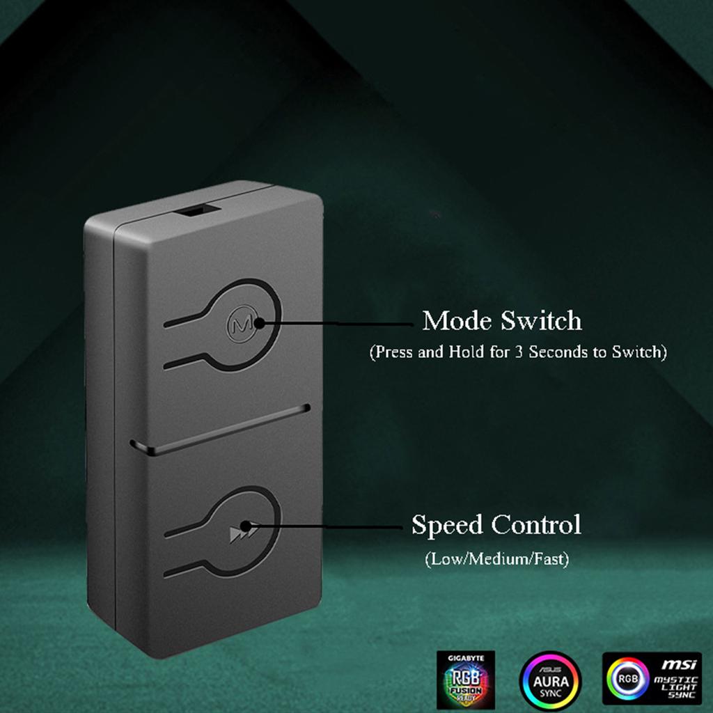 RGB Конвертер 5V в 12V RGB Хаб Переходник 3pin в 4pin ARGB для Подсветки Вентиляторов Разъем Sata Для RGB Вентилятора MSI