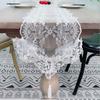 Европейский стиль Белый кружевной тканевый стол флаг полый цветок подвесной колосок пасторальный стиль журнальный столик тумба под телевизор обувной шкаф свет роскошный чехол ткань