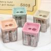 Cutting Machine Double Hole Pencil Sharpener Sacapuntas Simple Pencil Cutter  Stationery Supplies
