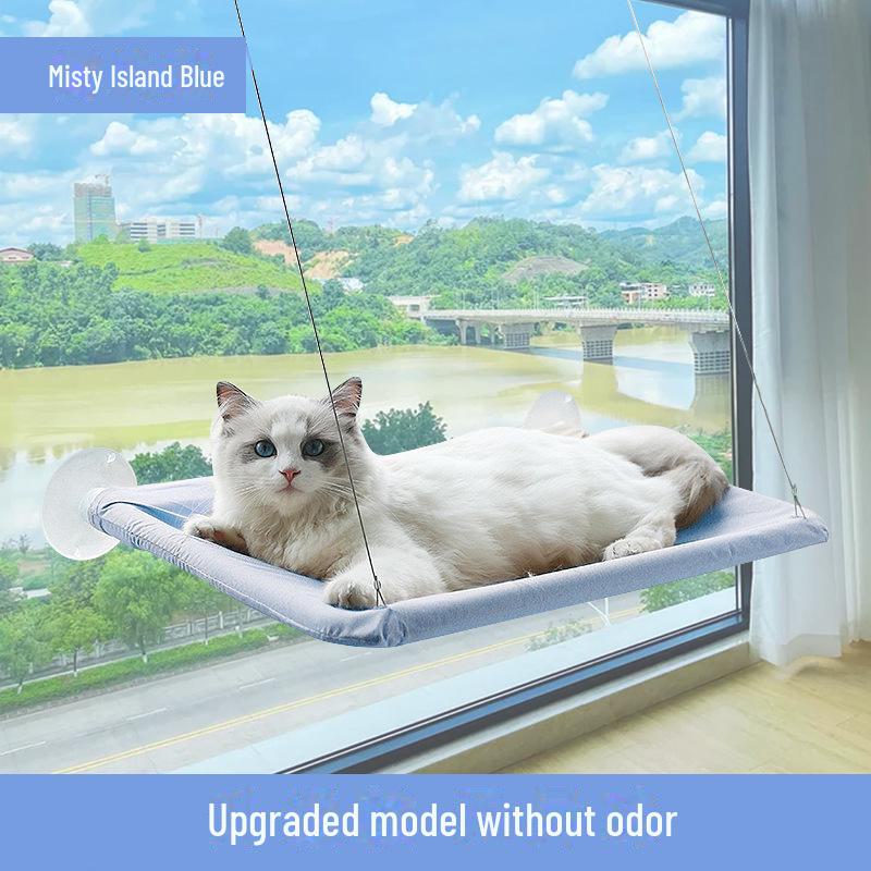 Премиальный четырехсезонный кошачий гамак - подвесная и складная кровать на подоконнике