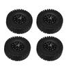 4pcsset 1:10 Crawler Tires Rubber Tyres Metal Hubs RC Accessory Remote Control Car Part
