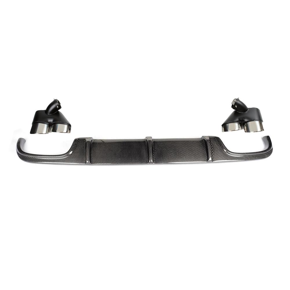 Carbon Fiber Racing Rear Bumper Diffuser Lip Spoiler for Mercedes Benz E-Class W211 E55 E63 AMG Sedan 4-Door 2002 - 2006