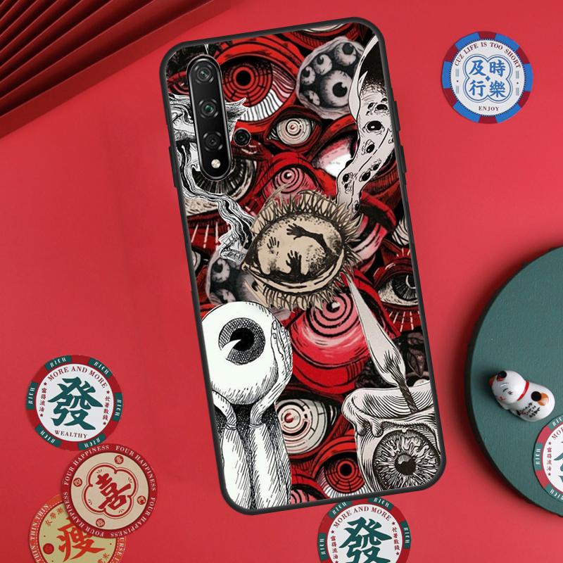Страшные Глаза Лица Для Huawei Nova 5T 9 10 SE 7i 8i 11i 12i Y73 Y72 Y61 Y91 Y60 Y70 Y90 P20 P30 P40 Lite Чехол