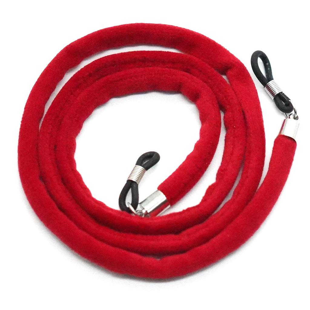 Бархатная многоцветная этническая цепочка для очков с леопардовым принтом