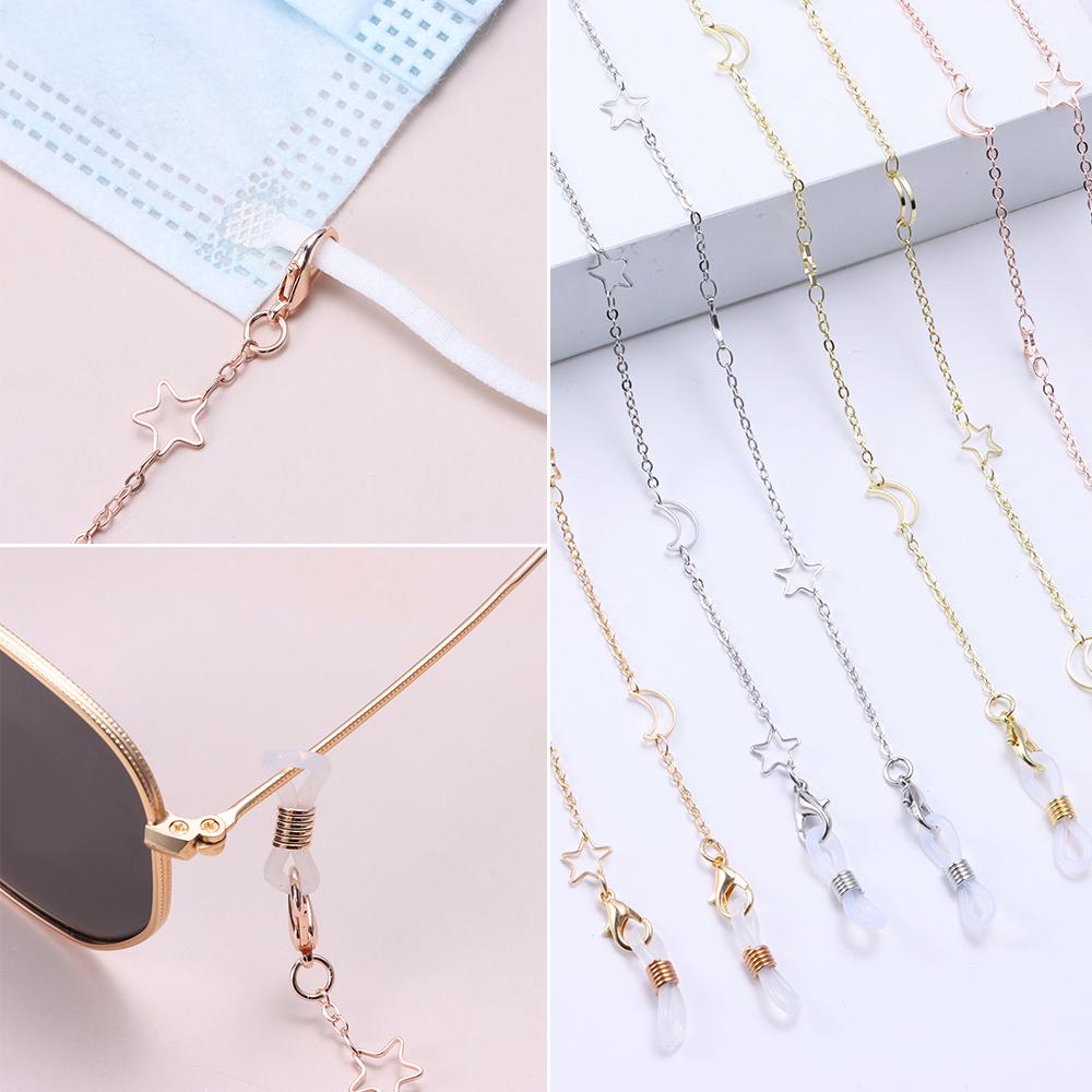 Девочки шейные ремни анти-потеряшка сплава очки цепочки солнцезащитные очки цепочка маска шнурки панк ювелирные изделия