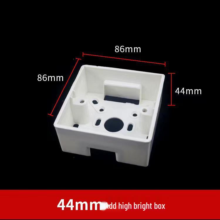 Двухсекционная огнестойкая монтажная распределительная коробка PVC86 для настенных выключателей и розеток.