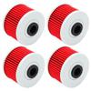 2/4/6pcs Cyleto Oil Filter for Kawasaki KLX110 KLX125 KLX250 KLX 125 250 D-Tracker KLX140 KLX150 KLX250R KLX250S KLX300R KLX450R