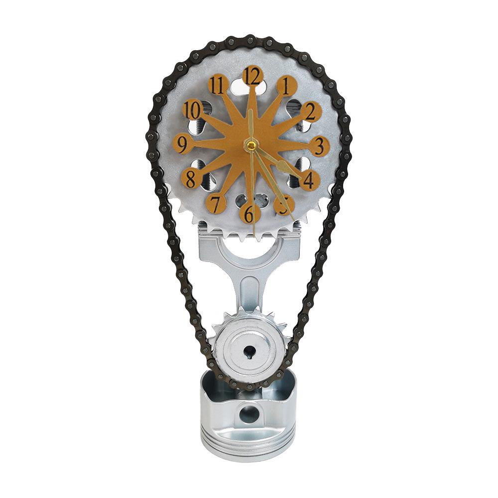 Креативные настольные часы с вращающимися шестернями и USB