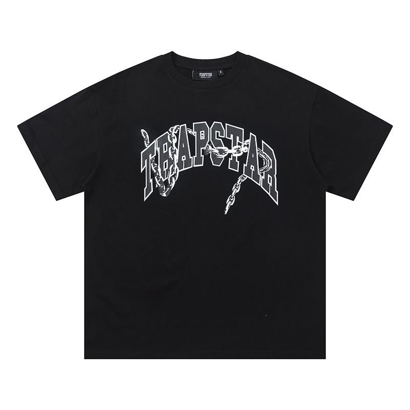 Cross-border new graffiti letter printing European and American street trendy brands loose and versatile casual men's and women's short-sleeved round