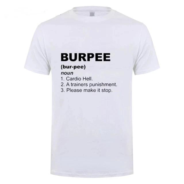 Мужская футболка Crossfit Тренировка Берпи Король Буквы Печатные Женская футболка Парень Муж Жена Отец Забавная Мужская Летняя с коротким рукавом