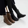 Jisyu Unisex Natural Cowhide Insulated Lightweight Short Boots Lendo