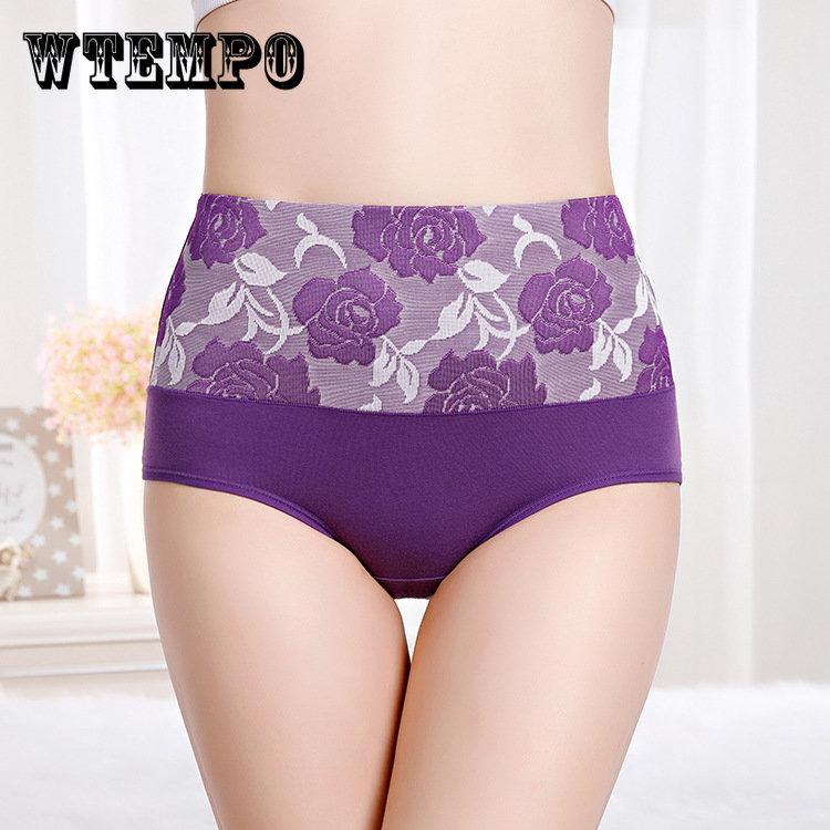 5 шт./лот, нижнее белье, женские трусики, хлопковые трусы с высокой талией, большие размеры, Calcinhas, сексуальные трусики с цветочным принтом, шорты, бесшовные трусы для девочек