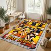 Personalized Crystal Velvet Carpet,Haikyuu Custom Printed Name, Plush Area Rug For Home Indoor Decor