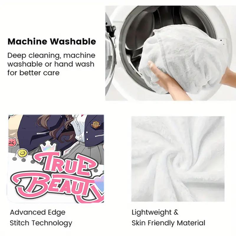 True Beauty 2D Flat Pattern Flannel Blanket High quality All Seasons Warmth and Comfort Perfect for Christmas Gifts.DMT0925544