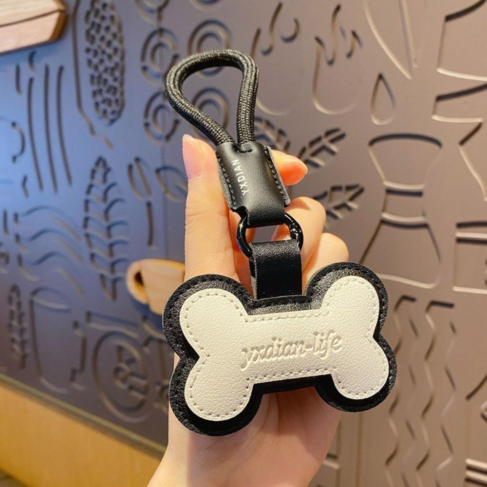 Белый костяной кошачий брелок в виде лапки, цветная сумка, подвеска, милый брелок из искусственной кожи, подарок на день рождения