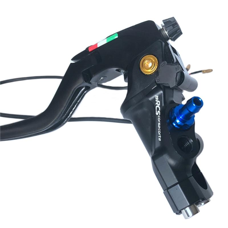 Universal 22mm 19RCS Racing Moto Bike Brake Clutch Lever Right Master Cylinder 19mm Piston Left Perch Line Cable Clutch Lever