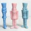 3D Nutcracker Silicone Candle Mold Christmas Decor Silicone Mold DIY Dinner Soy Wax Silicone Mould Christmas Scented Ornaments
