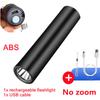 Portable LED Flashlight XPE COB Flashlight with 3 Modes Rechargeable Zoom Flashlight Light Waterproof Camping Light