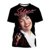 2024 Забавная футболка с 3D-принтом и графикой Селены Кинтанильи, модная, унисекс, в стиле Харадзюку, повседневная, с круглым вырезом, с коротким рукавом, детская