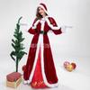 Santa Claus Costume Christmas Dress Set Christmas Dress Golden Velvet Print Large Size Men