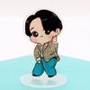 7 шт. BTS 10 см Милый Мультяшный Акриловый Стенд, Мультяшная Фигурка Бантан Бойз в Повседневной Одежде, Декор для Стола Фанатов Kpop ARMY