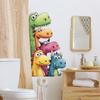 Мультяшный Милый Динозавр Комбинация Ванная комната, Детская комната, Игровая комната, Декоративные наклейки на стену