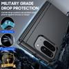 Для Google Pixel 10 Pro Fold с магнитной зарядкой [Скрытая подставка][Защитное стекло][Защита шарнира] Тонкий ударопрочный защитный чехол для телефона - Черный