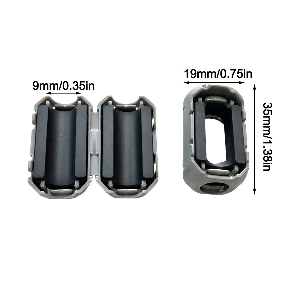 10pcs Nickel-Zinc Material Cable Filter Anti-Interference Magnetic Ring Degaussing Application