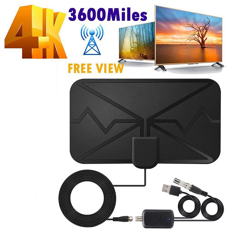 Smart TV антенна 4K цифровая телевизионная антенна 25 дБ цифровая Dvb-T2 1080P антенна с усилителем для автодомов лодок кемпинга