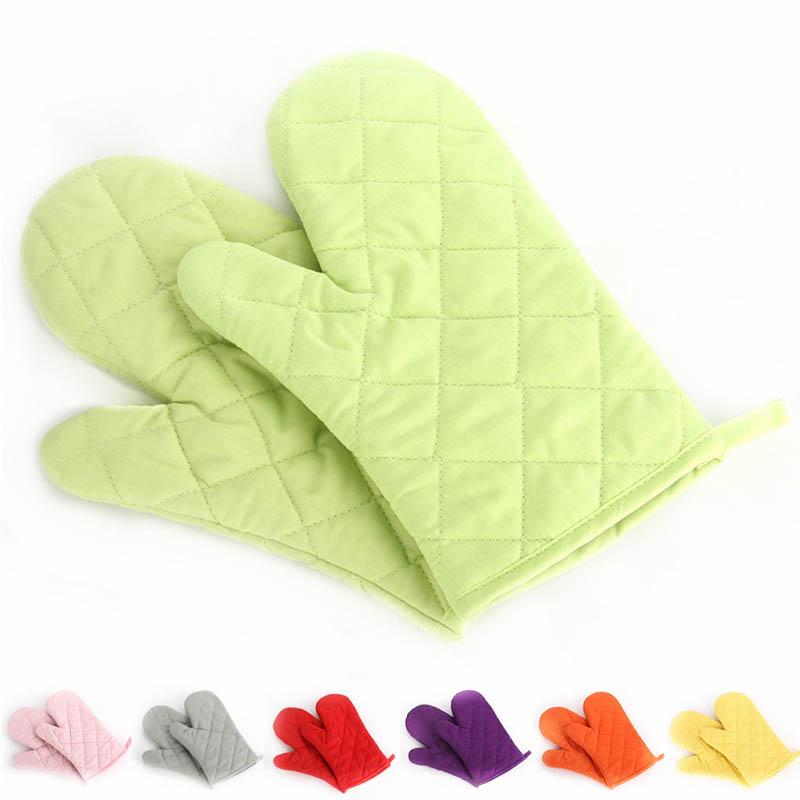 Microwave Oven Glove 1Pcs Non-slip Mitten Insulated Kitchen Tool Baking Gloves Cotton Heat Resistant Glove Baking Accessories
