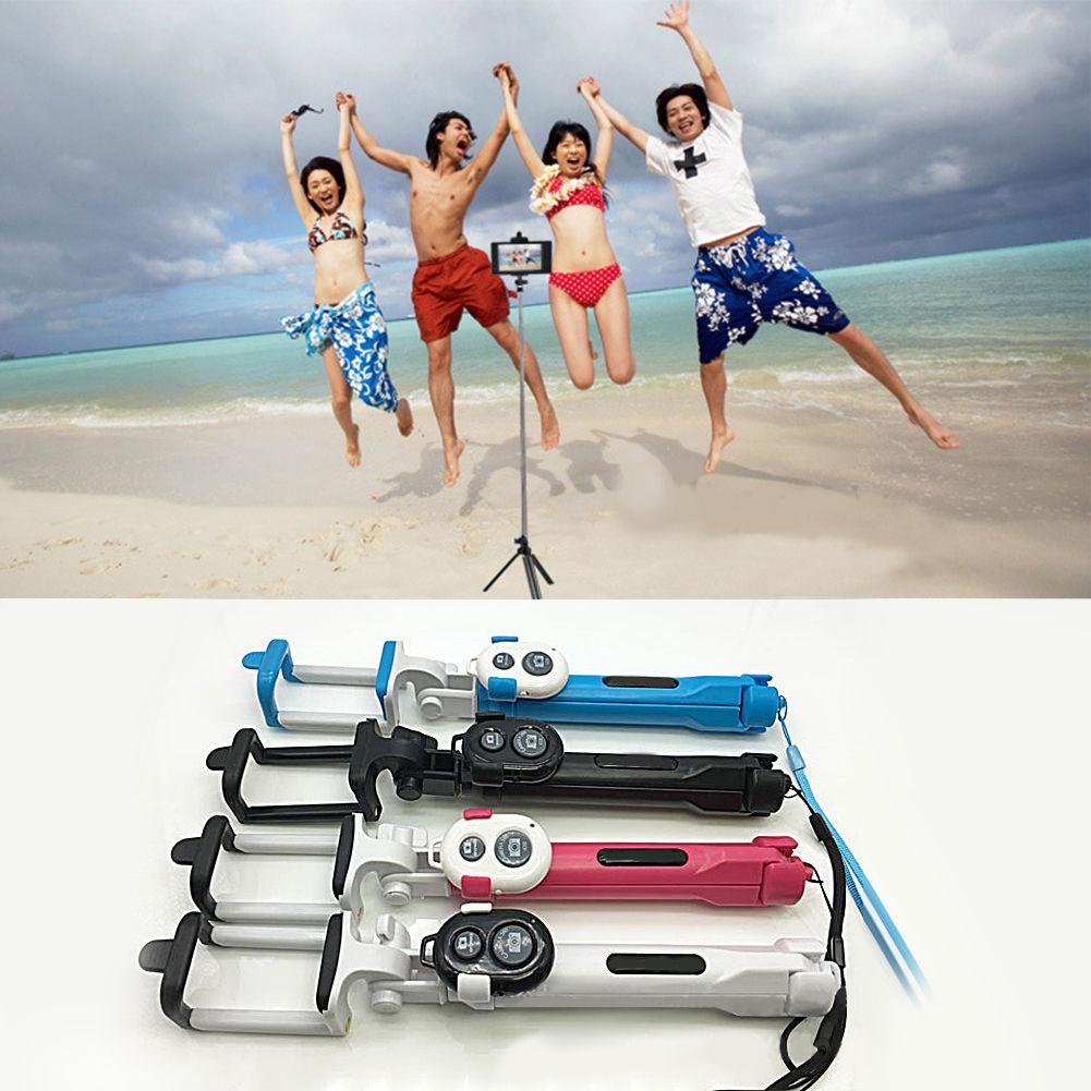 Штатив Bluetooth Выдвижной Пульт Дистанционного Управления Кнопка Селфи-палка Держатель для Мобильного Телефона