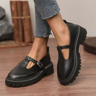 Мода 2025 Бренд Женская обувь Ремешок с пряжкой Женские туфли на высоком каблуке Мода Большой размер Офис и карьера Новый Бестселлер Туфли на платформе