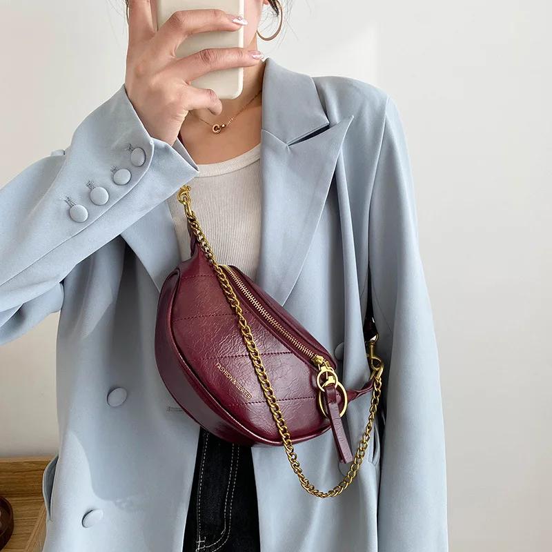 Женская сумка-цепочка через плечо, поясная сумка, сумка через плечо, поясная сумка, роскошная женская сумка на грудь, модная