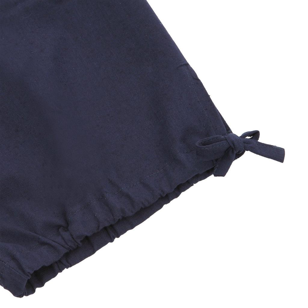 Курумэ Цумуги Сделано в Discharge Printed Japanese Тщательно отобранный высококачественный Navy Round Window [Edo Ten] Samue, Ткачество, Япония, Узор, Узор,