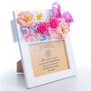 Hanaya Leisure Preserved Flower Photo Frame, Stylish, Popular Gift for Weddings, Anniversaries, and Baby Showers, Rose Pink