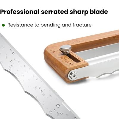 Хлеборезка для хлеба на закваске, пила-ножовка, резак, двусторонние лезвия, точная нарезка