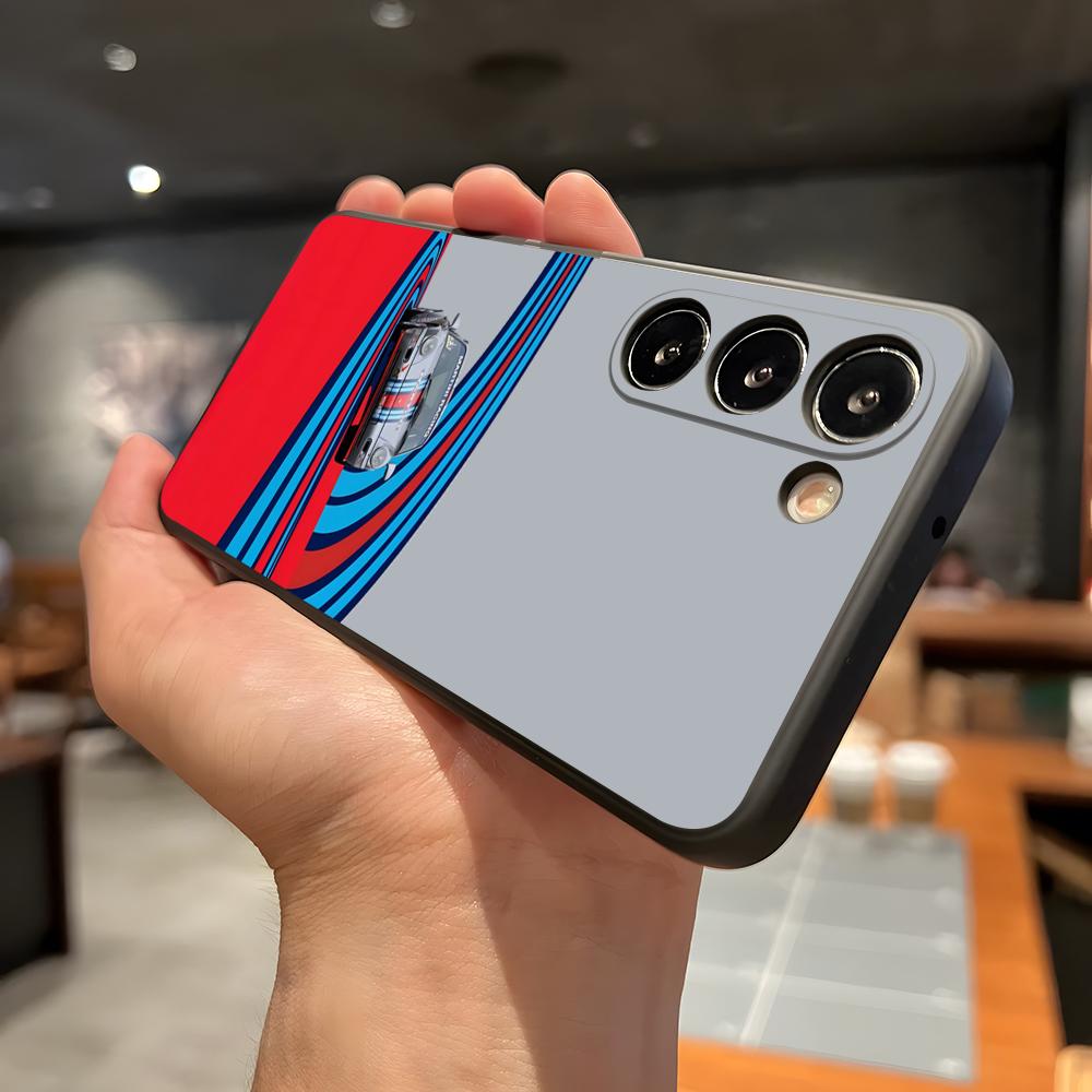 Гоночный чехол M-Martini для Samsung A56 A36 A26 A16 A15 A25 A35 A55 A14 A34 A24 A54 Черный Мягкий корпус