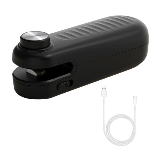 Мини-запайщик пакетов с резаком, перезаряжаемая термосварочная машина 1200 мАч, портативный запайщик для пакетов